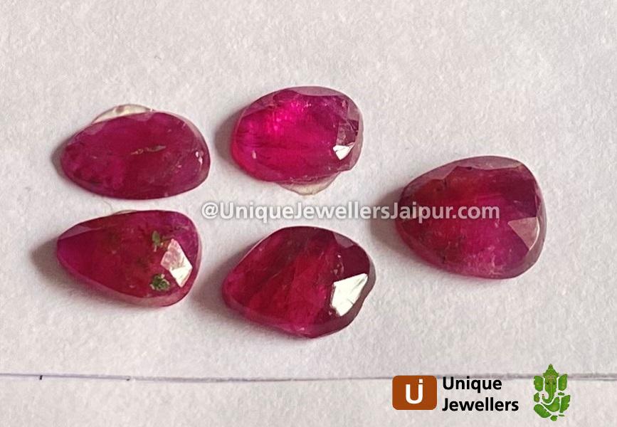 Rubelite Rose Cut Slices