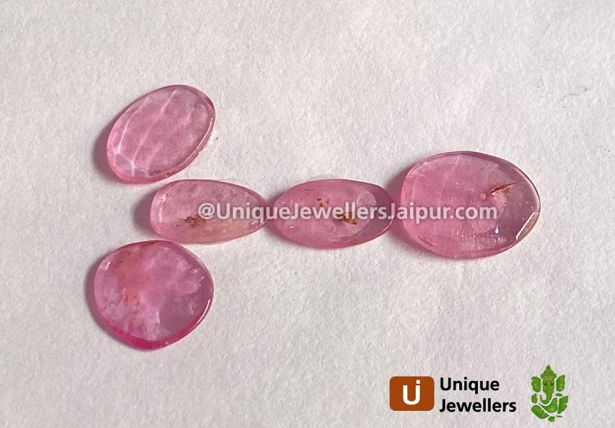 Rubelite Rose Cut Slices