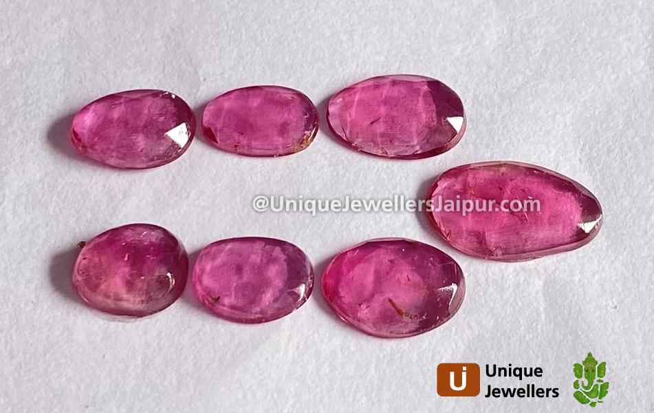 Rubelite Rose Cut Slices