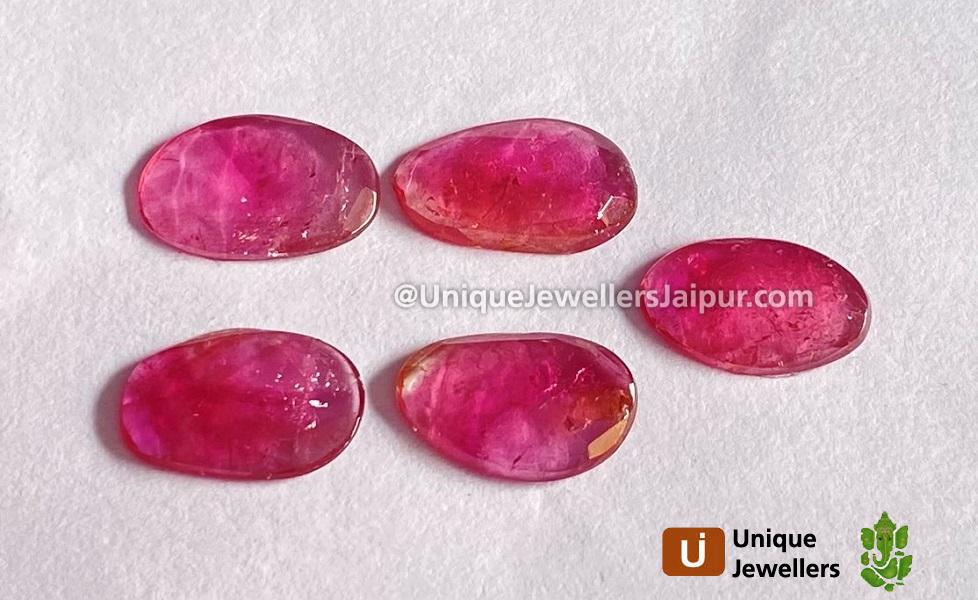 Rubelite Rose Cut Slices