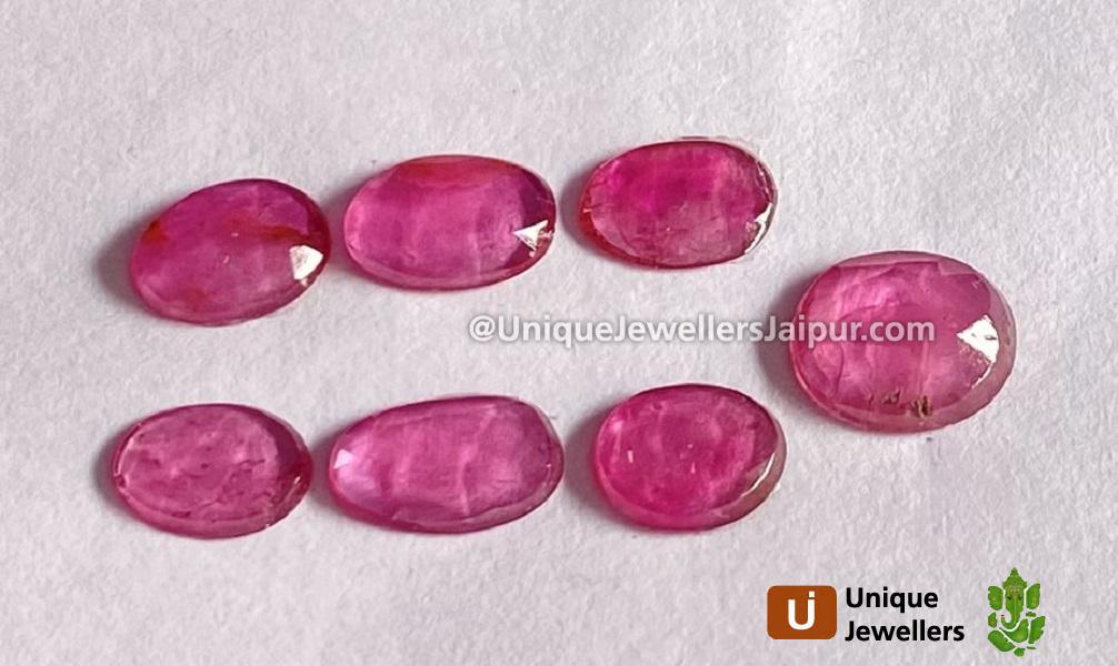 Rubelite Rose Cut Slices