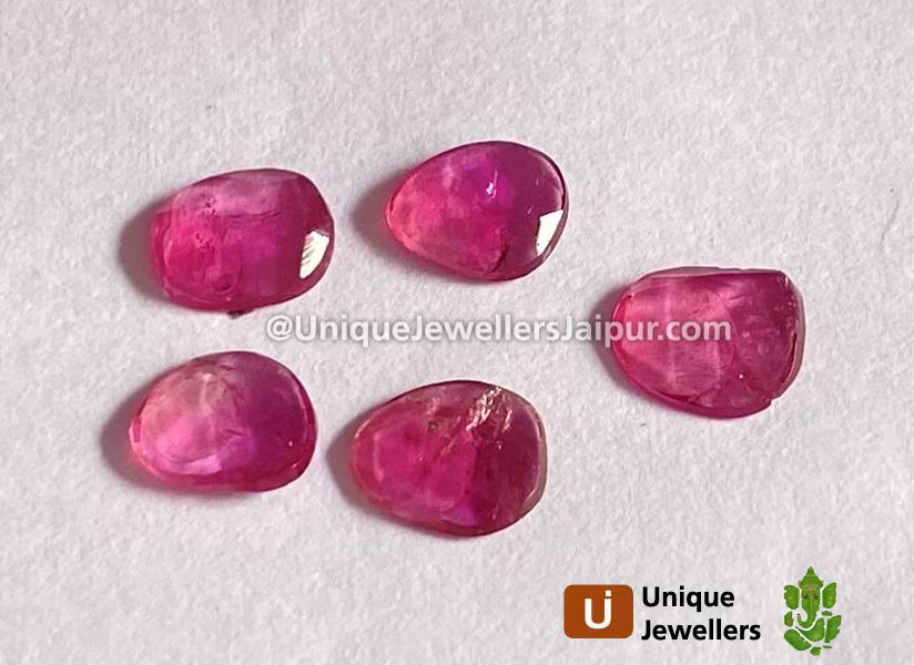 Rubelite Rose Cut Slices