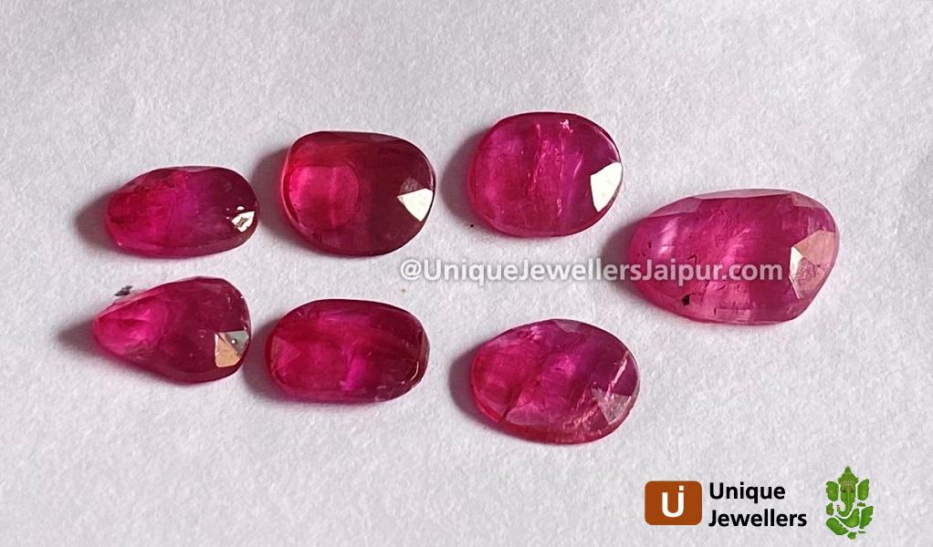 Rubelite Rose Cut Slices