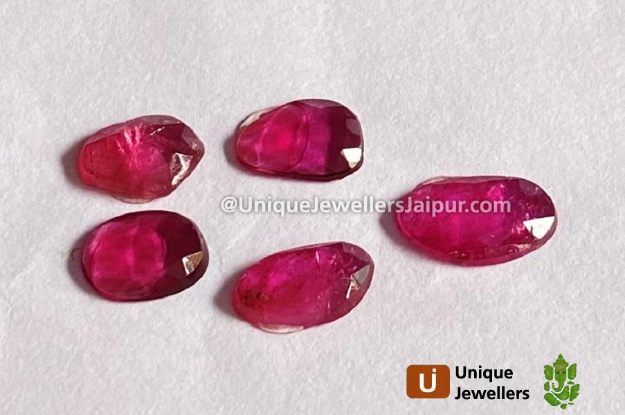 Rubellite Rose Cut Slices