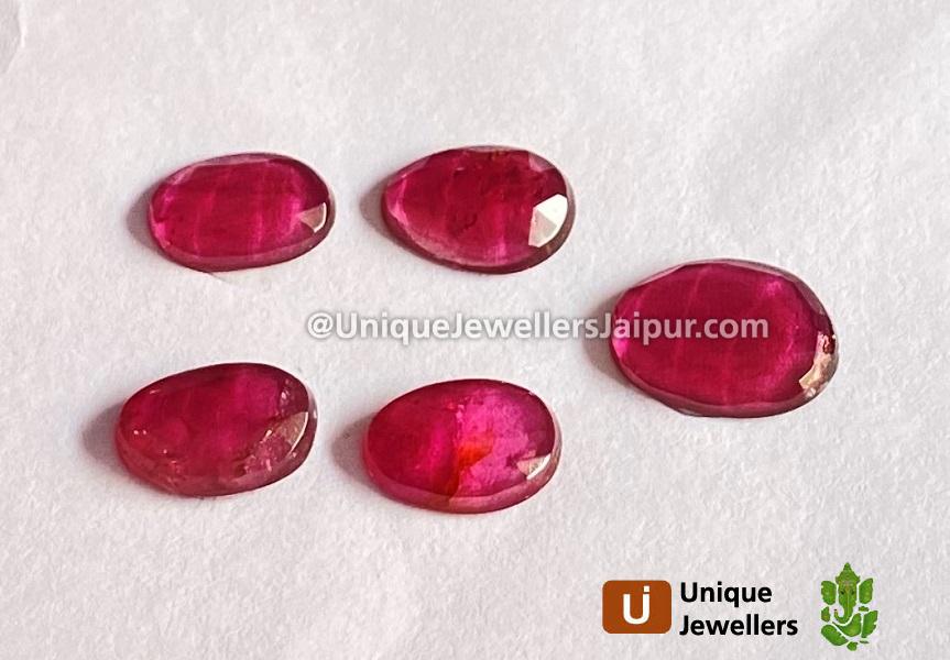 Rubelite Rose Cut Slices