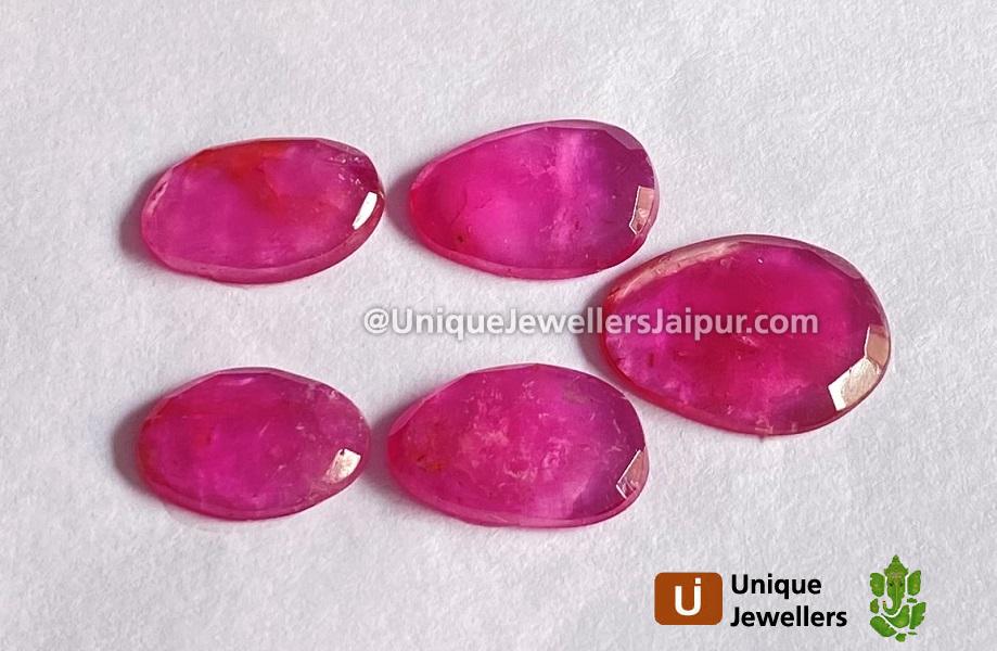 Watermelon Tourmaline Rose Cut Slices