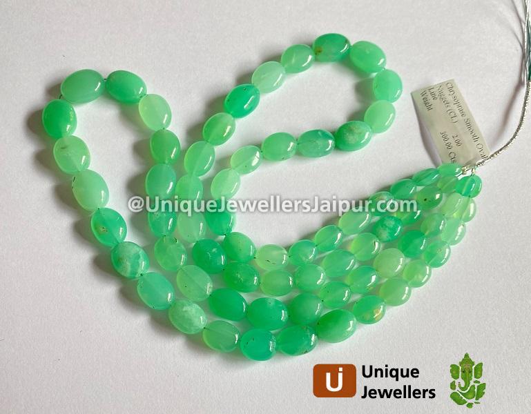 Chrysoprase Shaded Smooth Oval Beads