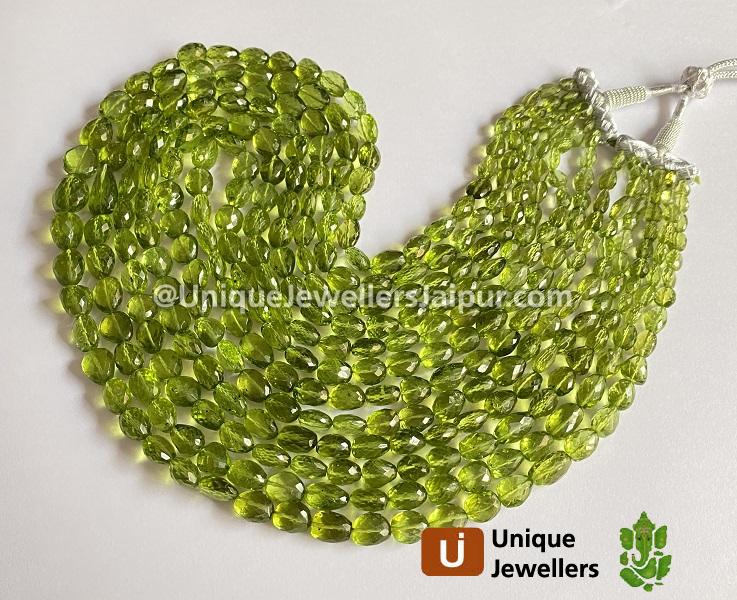 Peridot Faceted Nuggets Beads