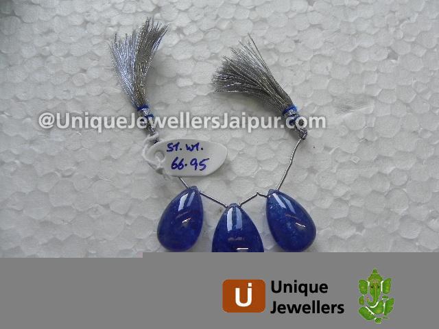 Tanzanite Plain Pear Beads