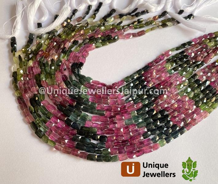 Tourmaline Far Faceted Chicklet Beads
