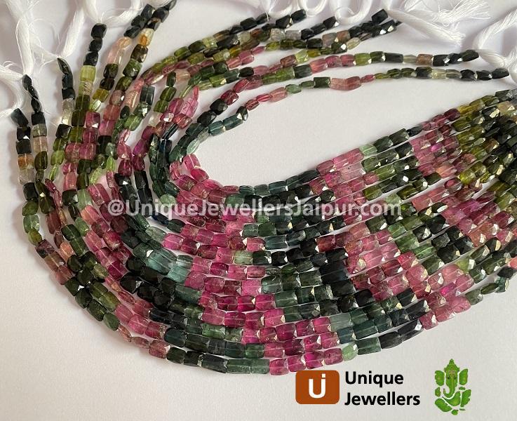 Tourmaline Far Faceted Chicklet Beads