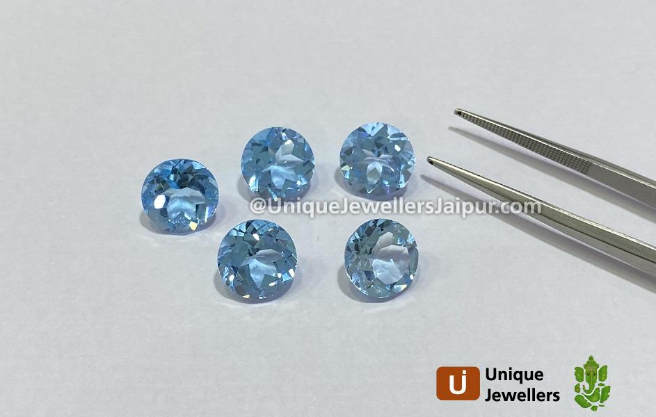 Sky Blue Topaz Cut Round