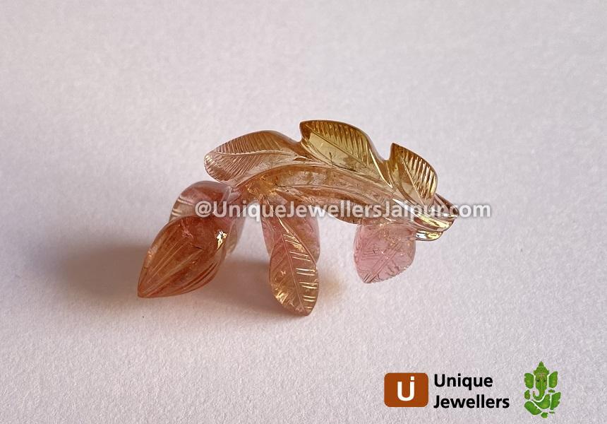Bi Color Tourmaline Flower Leaf