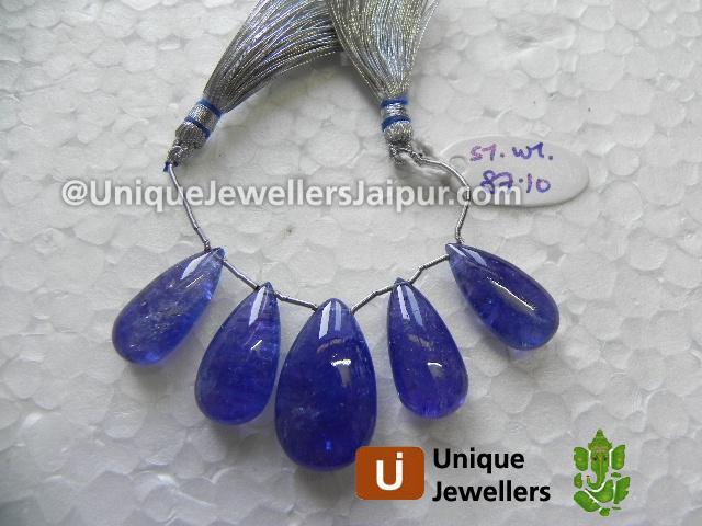 Tanzanite Plain Pear Beads