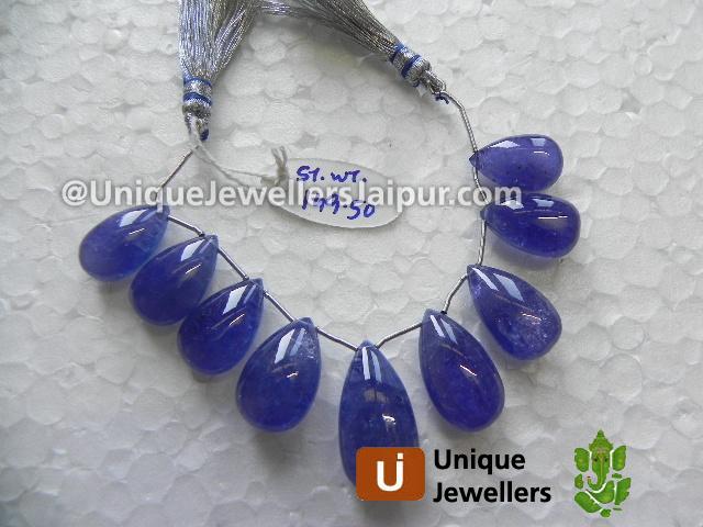 Tanzanite Plain Pear Beads