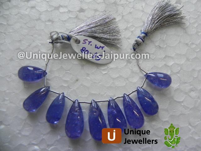 Tanzanite Plain Pear Beads