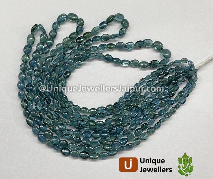 Blue Tourmaline Far Smooth Oval Beads
