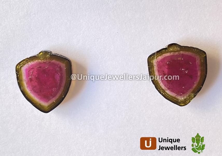 Watermelon Tourmaline Smooth Slices