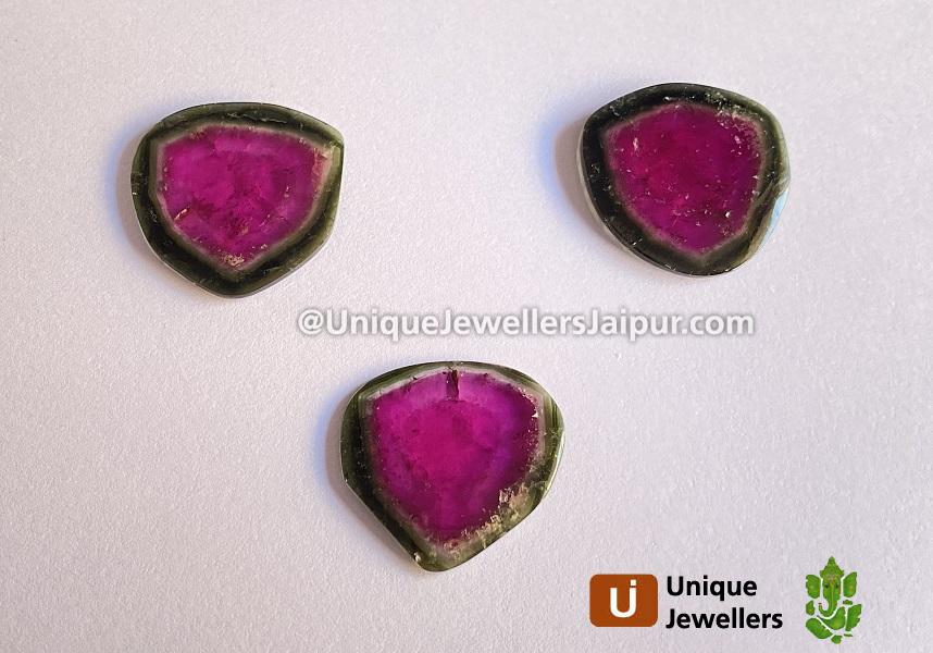 Watermelon Tourmaline Smooth Slices