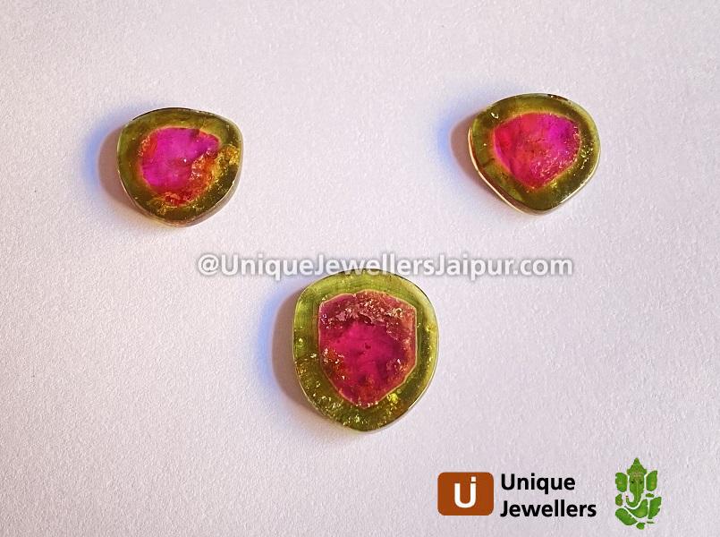 Watermelon Tourmaline Smooth Slices