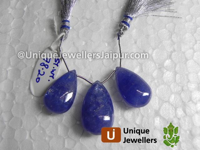 Tanzanite Plain Pear Beads