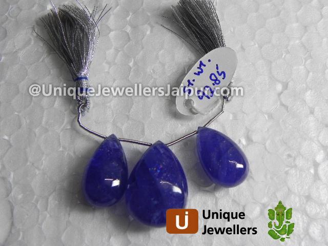 Tanzanite Plain Pear Beads