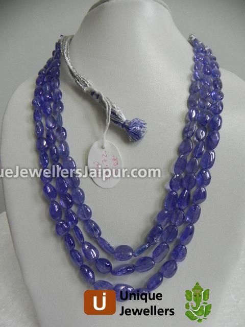 Tanzanite Plain Nugget Beads