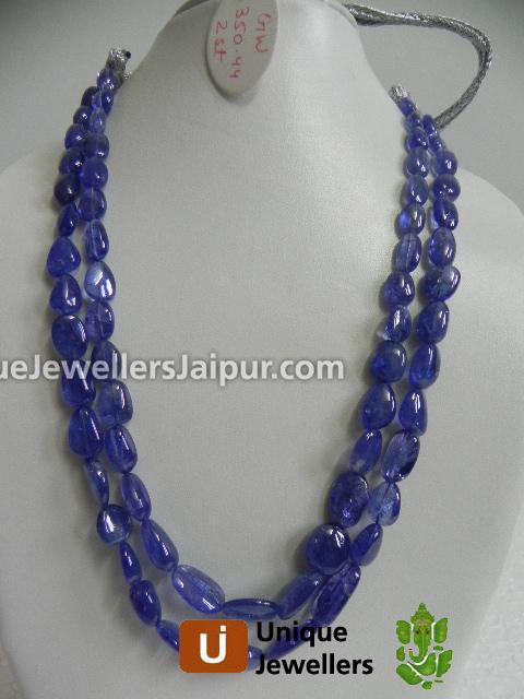 Tanzanite Plain Nugget Beads