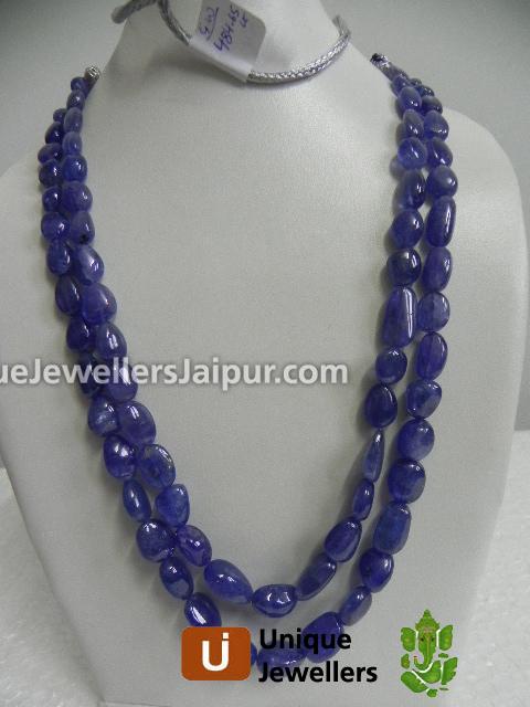 Tanzanite Plain Nugget Beads