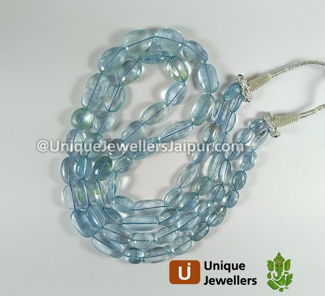 Aquamarine Smooth Nuggets Beads