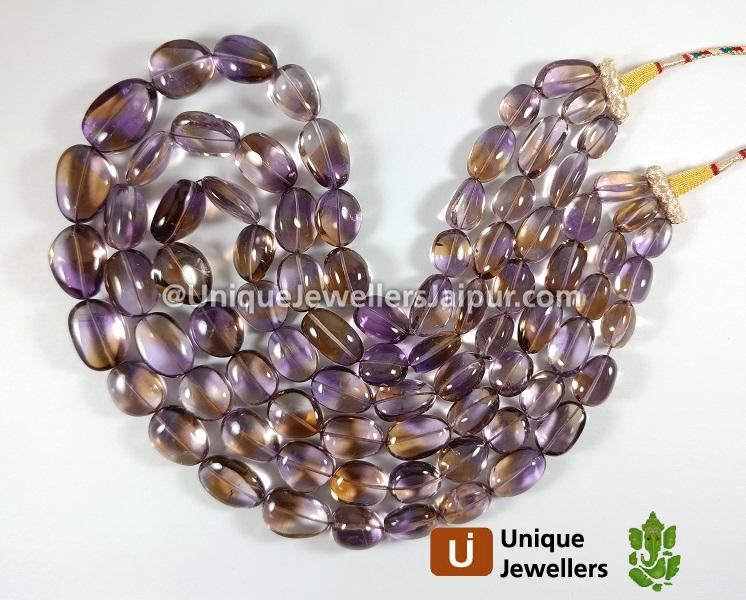 Ametrine Smooth Nuggets Beads