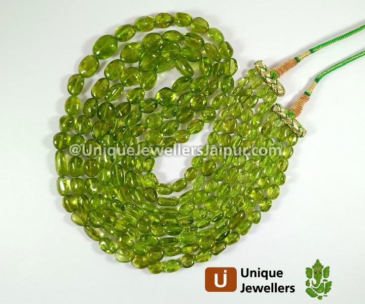 Peridot Smooth Nuggets Beads