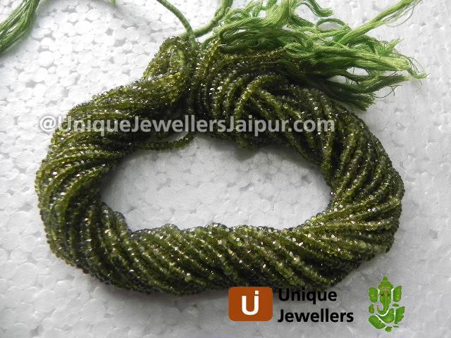 Idocrase Faceted Roundelle Beads