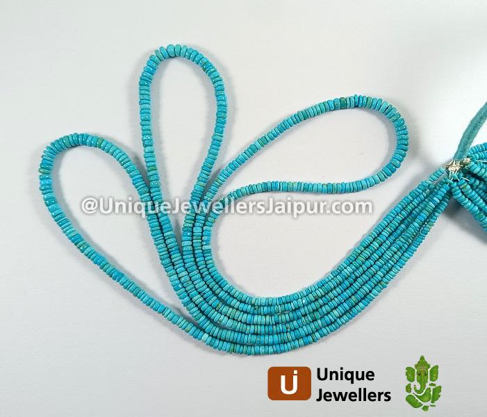 Turquoise Smooth Roundelle Beads
