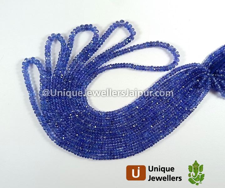 Tanzanite Faceted Roundelle Beads