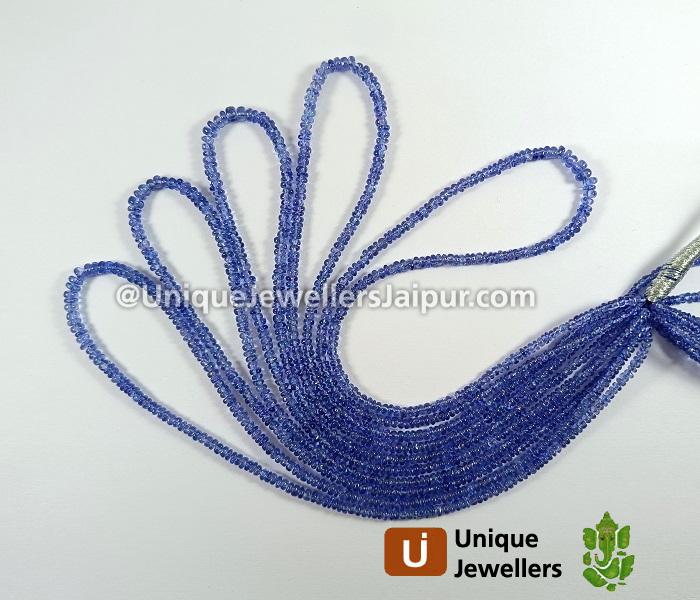 Tanzanite Smooth Roundelle Beads