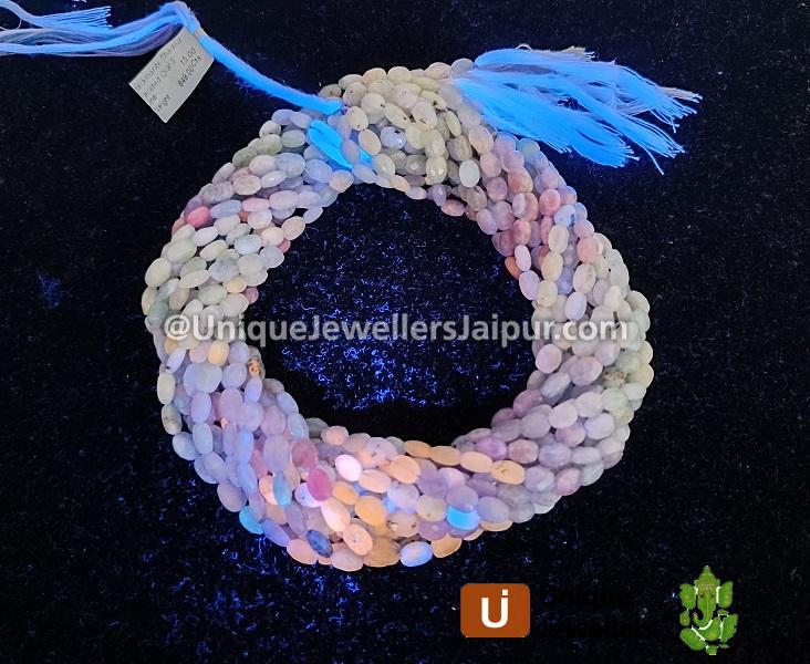 Hackmanite Shaded Faceted Oval Beads