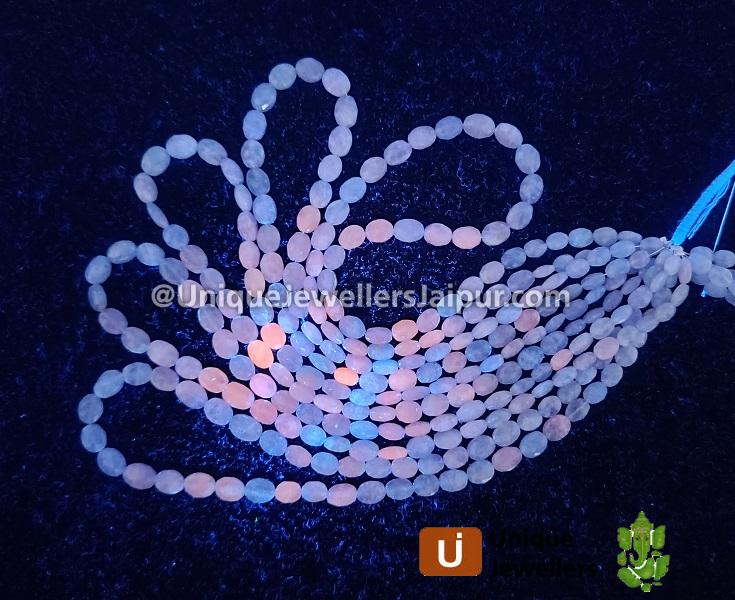 Hackmanite Blue Faceted Oval Beads