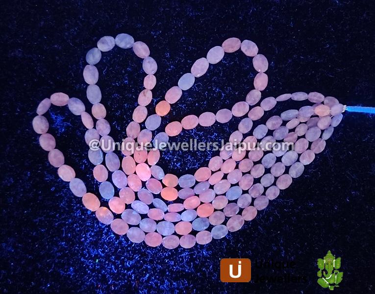 Hackmanite Blue Faceted Oval Beads