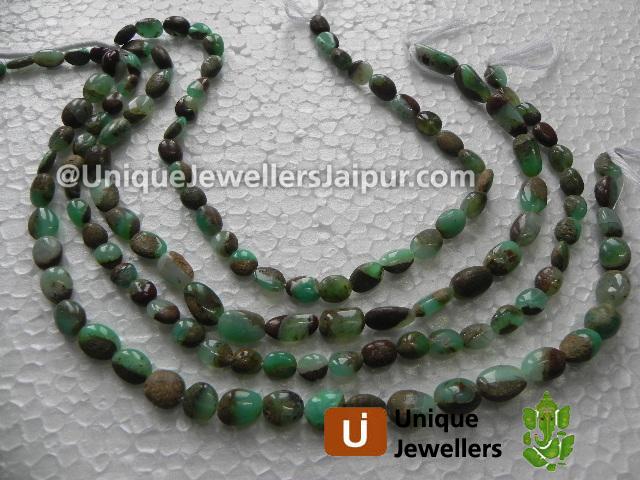 Green Opal Plain Nugget Beads