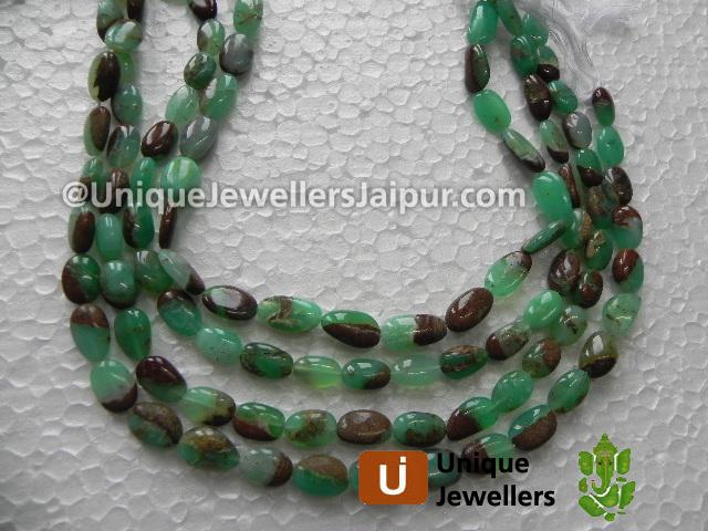 Green Opal Plain Nugget Beads