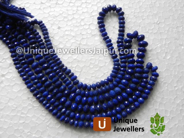 Lapis Faceted Roundelle Beads