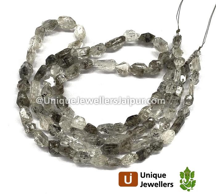 Double Terminated Quartz Far Rough Nugget Beads