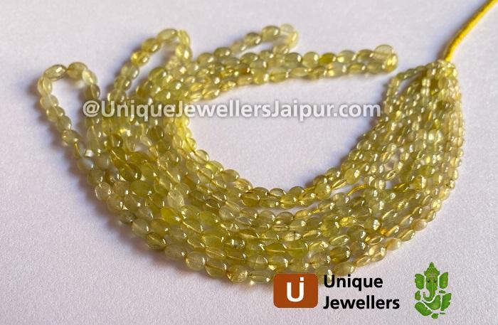 Chrysoberyl Plain Oval Beads