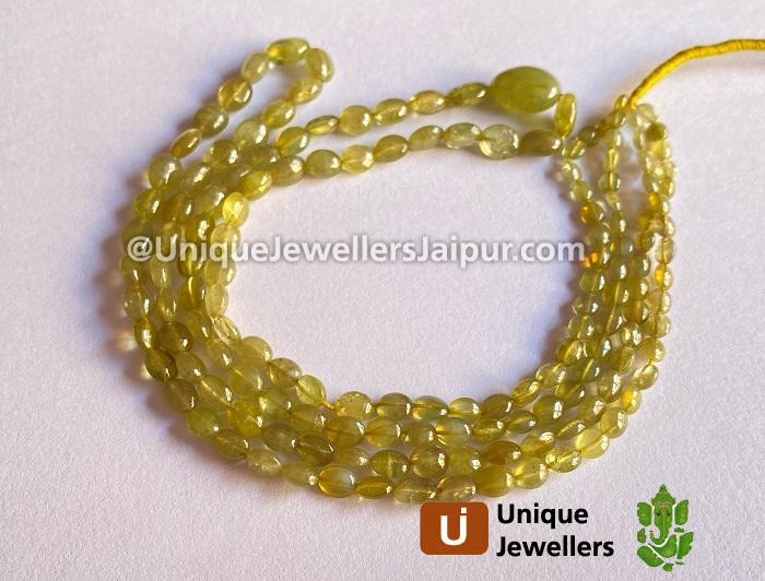 Chrysoberyl Plain Oval Beads