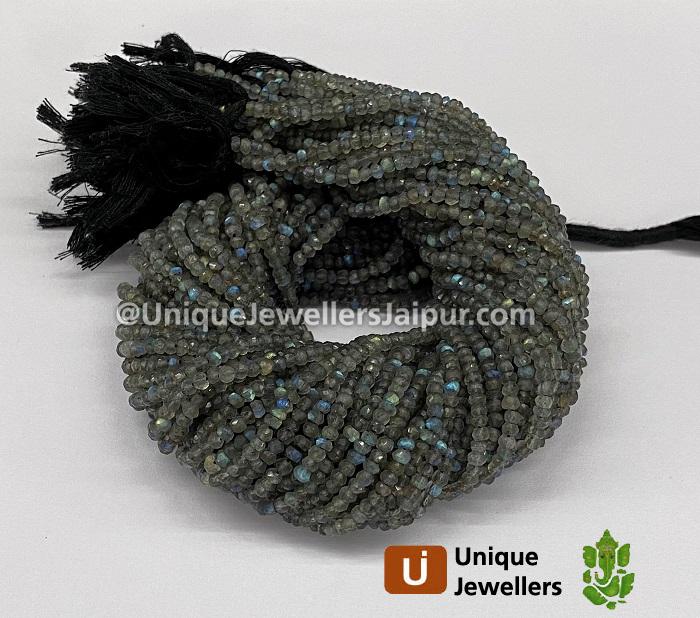 Labradorite Faceted Roundelle Beads