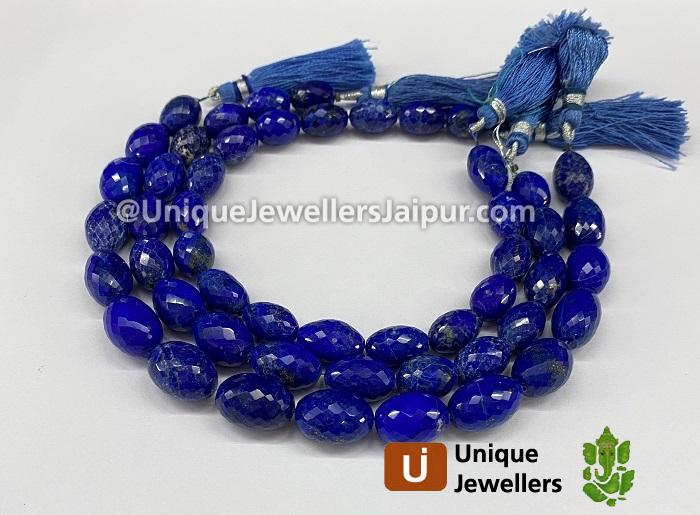 Lapis Faceted Drum Beads