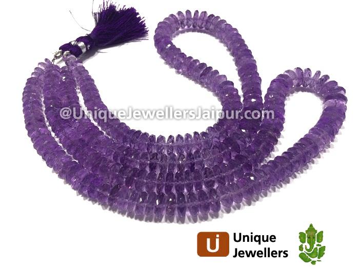 Amethyst German Cut Beads