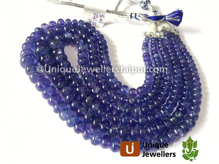 Tanzanite Far Smooth Roundelle Beads