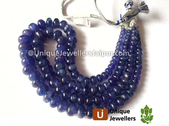 Tanzanite Far Smooth Roundelle Beads